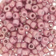 Matubo 7/0 Seed Beads - 3.5 mm Opaque Pink Ceramic Look x 10 g