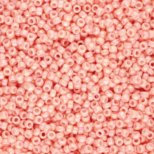Seed beads Miyuki 15/0 596 - Opaque Tea Rose Luster x8g
