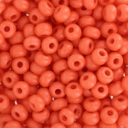 Preciosa Seed Beads 6/0 4 mm - Terra Intensive - Matte Orange x20g