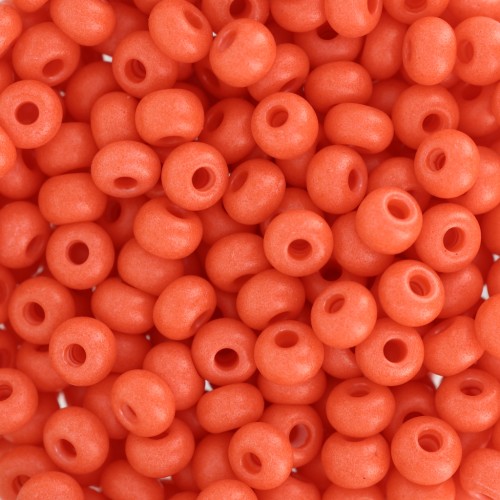 Preciosa Seed Beads 6/0 4 mm - Terra Intensive - Matte Orange x20g