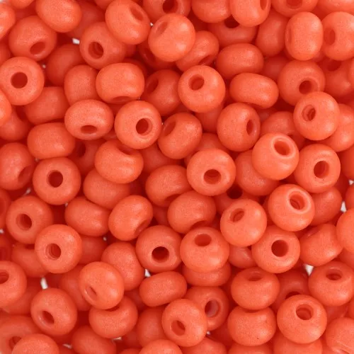 Preciosa Seed Beads 6/0 4 mm - Terra Intensive - Matte Orange x20g