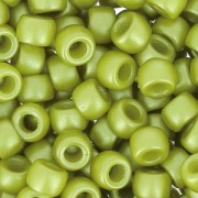 Matubo 7/0 Seed Beads - 3.5 mm Opaque Olivine x 10 g
