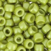 Matubo 7/0 Seed Beads - 3.5 mm Opaque Olivine x 10 g