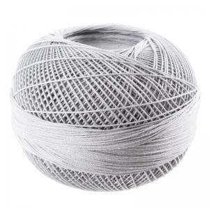 cotton yarn Lizbeth size 80 Silver n°605 x168m