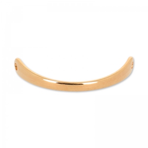 Metal spacer half bracelet 45.5x7mm rose gold tone x1