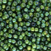 Seed beads Miyuki 8/0 3764 - Fancy Lined Soft Chartreuse Green x8g