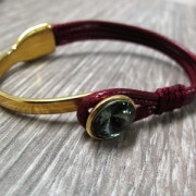 Metal spacer half bracelet pour Rivoli 1122 12 mm fine Gold plated x1