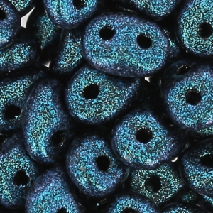 SuperDuo 2,5x5 mm Dark Capri Blue Mat x10g