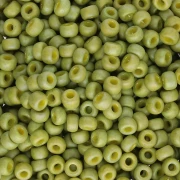 Seed beads Miyuki 8/0 4697 - Opaque Glazed Olive AB Mat x8g