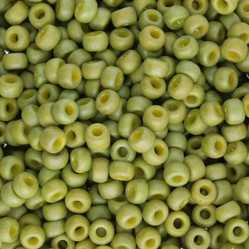 Seed beads Miyuki 8/0 4697 - Opaque Glazed Olive AB Mat x8g