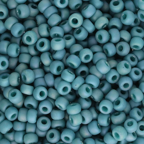 Seed beads Miyuki 8/0 4702 - Opaque Glazed Peacock AB Mat x8g