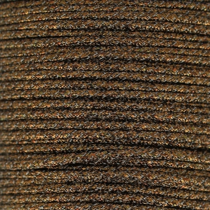 Metallic synthetic cord 1mm Bronze x 1 m
