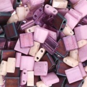 Miyuki Beads Mix - Half and Tila Beads - Passion Flower x10g|raw }}