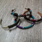 Metallic synthetic cord 1mm Grey Anthracite x 1 m