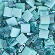 Miyuki Beads Mix - Quarter - Half and Tila Beads - Laguna Blue x10g