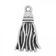 pompon pendant 20x11.5 mm Antique Silver Plating  x1