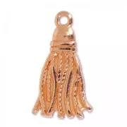 pompon pendant 20x11.5 mm rose gold tone x1