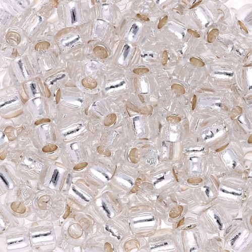 Seed beads Toho 6/0 TO6R0021 - Silver Lined Crystal x8g