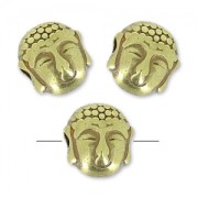 buddha bead 7 mm bronze x1