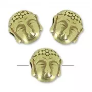 buddha bead 7 mm bronze x1