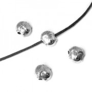 buddha bead 7 mm bronze x1