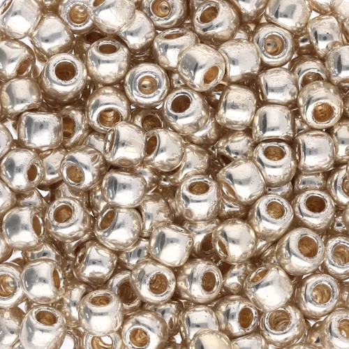 Seed beads Toho 6/0 TO6RPF558 - PF Galvanized Aluminum x8g