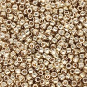 Seed beads Toho 11/0 TO11RPF559 - PF Galvanized Yellow Gold x8g|raw }}