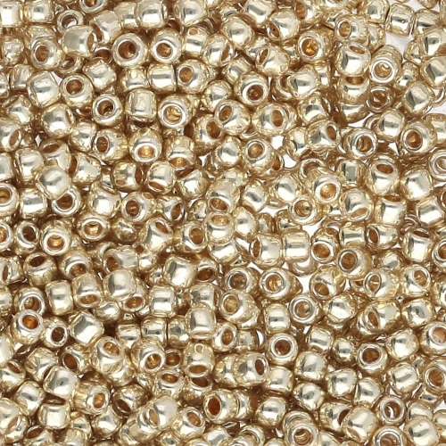 Seed beads Toho 11/0 TO11RPF559 - PF Galvanized Yellow Gold x8g