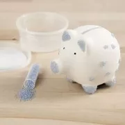 Assortment of mini glass beads from 0.6 to 3 mm - Silver x3