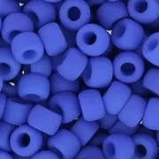 Matubo 7/0 Seed Beads - 3.5 mm Neon Dark Blue Matte x 10 g