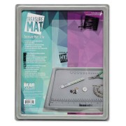 Tray for beading mat 40x33 cm and transparent lid - Grey x1|raw }}