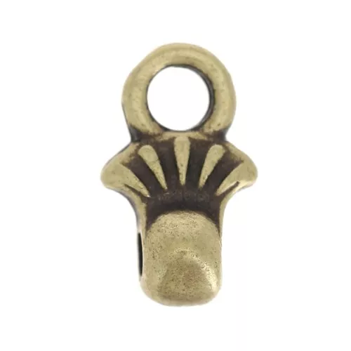 Cymbal-Embout for Seed beads Miyuki 8/0 4x7mm Pilos - Bronze x1