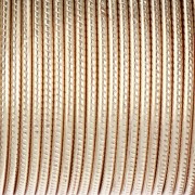 Half round twisted copper wire 1.29 mm semi hard - Gold anti-tarnish x7.3m