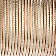 Half round twisted copper wire 1.29 mm semi hard - Gold anti-tarnish x7.3m
