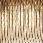 Half-round twisted copper wire 1.02 mm semi hard - Gold anti-tarnish x9.1m
