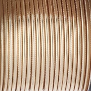 1.29 mm semi-hard textured round copper wire - Tarnish-resistant gold-plated x7.3 m
