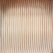 Textured half-round copper wire 1.02 mm semi hard - Gold anti-tarnish x9.1m
