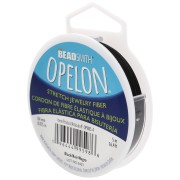 Opelon 0.4 mm elastic fiber wire - Black x5m
