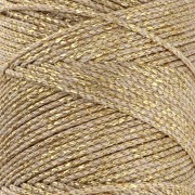 Sticky synthetic waxed cord 1mm Sand/gold tone x 1 m|raw }}