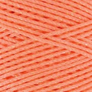 Sticky synthetic waxed cord 1mm Salmon/silver tone x 1 m