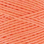 Sticky synthetic waxed cord 1mm Salmon/silver tone x 1 m