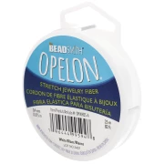 Opelon 0.4 mm elastic fiber wire - White x25m