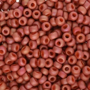 Seed beads Miyuki 8/0 4695 - Opaque Glazed Carnelian AB Mat x8g