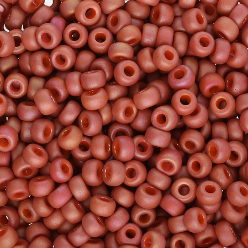 Seed beads Miyuki 8/0 4695 - Opaque Glazed Carnelian AB Mat x8g