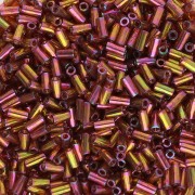 Bugles Miyuki 3 mm BGL1-301 - Dark Topaz Rainbow Gold Luster x10g