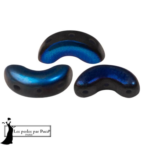 Arcos® glass beads by Puca® 5x10 mm - Full Azzuro Mat x10g