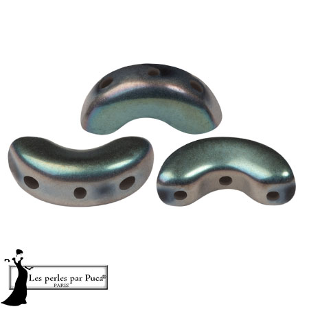 Arcos® glass beads by Puca® 5x10 mm - Full Celsian Mat x10g