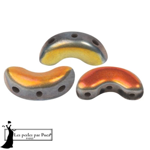 Arcos® glass beads by Puca® 5x10 mm - Full Marea Mat x10g