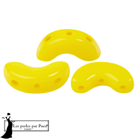 Arcos® glass beads by Puca® 5x10 mm - Opaque Jonquil x10g