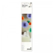 Set de 3 médaillons en papier Paper Poetry 46-24-20 cm Multicolore|raw }}